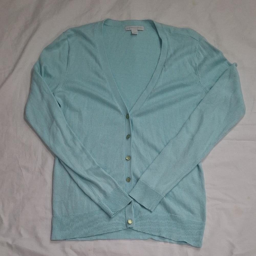 New York & Company Women's Sky Blue Cardigan Size S